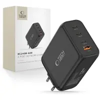 Tech-Protect NC240W-GaN 4-Ports 240W AC Charger - Black