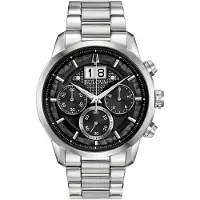Bulova Miesten kello 96B319 Musta/Teräs Ø44 mm