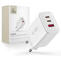 Tech-Protect NCA65W-GAN AC Charger 3-Ports 65W - White