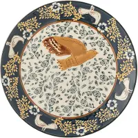 Bloomingville Hezha Plate - Navy - Ø 16 CM