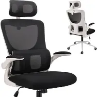 Jumi ZEO ergonominen musta pyörivä toimistotuoli säädettävillä käsinojilla ()