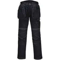 Portwest PW305 musta stretch-riipputaskuhousut