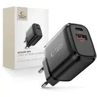 Tech-Protect NCA45W-GAN 2-porttinen laturi 45W - USB-C/USB-A - musta