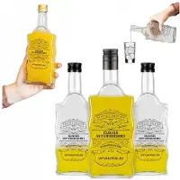 Hobby Hall 5x 500ml "elixir Antivirus" lasipulloa ainutlaatuisella muotoilulla