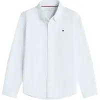 Tommy Hilfiger Flag Oxford Shirt Ls - Blue - 128