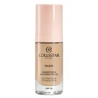 Collistar NUDO Second Skin Foundation SPF 15 kirkastava ja kosteuttava meikkivoide silottava vaikutus sävy 2N Beige 30 ml