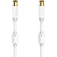 Ginza.se Antennijohto, Coax uros - Coax naaras, kullattu, 1,5 m, 100 dB