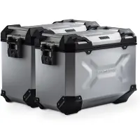 SW-Motech TRAX ADV alumiininen laukkujärjestelmä 45/45L, Kawasaki KLE500/SE 26 – hopea