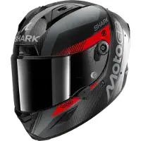 Shark Aeron MotoGP Integraalikypärät Carbon/Punainen M unisex musta