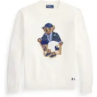 Ralph Lauren for man. 710B19758001 White Bear Jersey (XL), Casual, Cotton