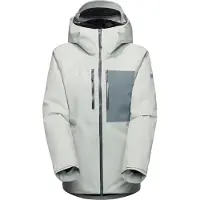 Mammut Women's Stoney Hardshell Thermo Hooded Jacket Silver Sage/Strata Vuoratut hiihtotakit S