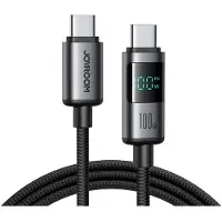 JOYROOM S-A16 Pro Prism Series 3A USB-A - Lightning Cable with Display 1.2m - Black