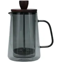 Salt & pepper Luma Grey -kahvikannu lasisuodattimella ja kannella, 350 ml
