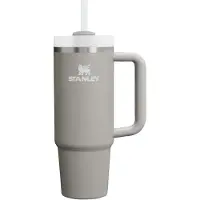 Stanley Quencher H2.O FlowState Tumbler ruostumaton tumbler-pullo ja pilli keskitason Ash 1 kpl