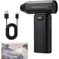 OIMG (1 set, -) Erittäin tehokas 150 000 RPM kannettava turbopuhallin, 5 vaihdetta LED-näytöllä
