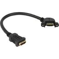 DeLOCK 0.25m 2xHDMI, 0,25 m, HDMI-tyyppi A (vakio), HDMI-tyyppi A (vakio), Musta (85101)