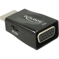 DeLOCK AV Adapter HDMI - D-Sub (VGA) black (65902)