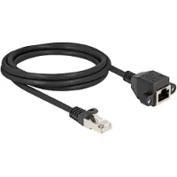HQ Products 80194, 2 m, S/FTP (S-STP), RJ-50, RJ-50, Musta