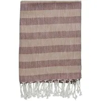 Lene Bjerre - Felima Rantapyyhe 90x180 cm Tigers Eye/Rose Tan