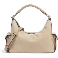 Ralph Lauren Suede Small Blaike Shoulder Bag - Beige - ONE SIZE