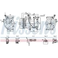 Nissens Kompressori, ilmastointilaite 891095