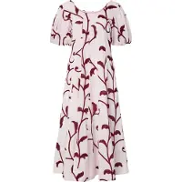Y.A.S Yasromy Ss Long Dress S. - Burgundy - 36