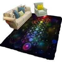 Hobby Hall Elämän Kukan Chakra Matto, 150 cm x 200 cm / 59 x 78,74 colio