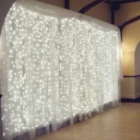 Hobby Hall Verho LED-valot USB-ohjaimella, Šiltai balta