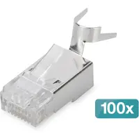 Assmann AK-219604-100, RJ-45, Läpinäkyvä, Uros, Suora, Polykarbonaatti (PC), Cat6a