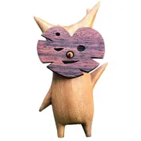 Jojomino Korogu Family Wooden Grain Crafts Decoration New Funny Expression Resin Material Carving Home Decor-B