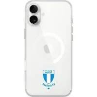 Phonecases3D iPhone 16 Plus Malmö FF Clear case -suojakuori, valkoinen