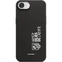 Phonecases3D iPhone 17e/16e Atlético de Madrid Fibriva-suojakuori, musta