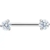 Wildcat Candy Barbell - nännikoru - 14,0 mm, Hopeinen metalli