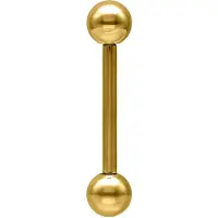 Wildcat Barbell - lävistyskoru - 1,6 mm, 42,0 mm, 6,0 mm, Kultainen metalli