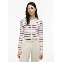 Tommy Hilfiger Neuletakki 'Flag Embroidery Slim' laivastonsininen / punainen / valkoinen
