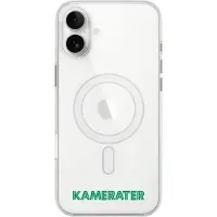 Phonecases3D iPhone 16 Plus HamKam Clear case (MagSafe) -suojakuori, valkoinen