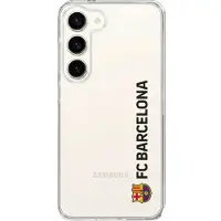 Phonecases3D Samsung Galaxy S26+ FC Barcelona Clear case -suojakuori, valkoinen