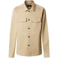 Hackett London for man. HM6000028 London beige overshirt (XL), Casual, Cotton, Long sleeve
