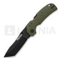 Cold Steel Engage Tanto FL-30DPLT-BG Blackwashed 4116SS, OD Green GFN, pocket knife