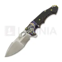 Andre de Villiers Alpha Mini Acid Rain & Black Carbon Fibre kääntöveitsi