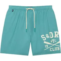 Superdry Printed Logo 16 Swim Short - Blue - M