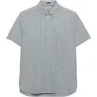 Superdry for man. M4011102A Classic Seersucker Shirt green (S), Casual, Cotton, Short sleeve