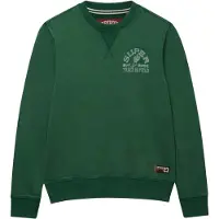 Superdry for man. M2014466A Vintage Prep Relaxed green sweatshirt (S), Casual, Cotton
