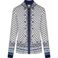 Dale of Norway Women's Solfrid Jacket Offwhite/Navy/Ice Blue M