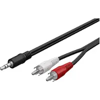 Pro MiniJack - 2xRCA - Musta - 20m