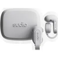 Sudio B3 true wireless clip-on-kuulokkeet / avoin rakenne, Bluetooth 5.4 ja 24 tunnin akunkesto – Valkoinen