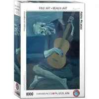 Sonstige Verlage Puzzle 1000 yksityiskohta: Vanha mies soittaa kitaraa (picasso)