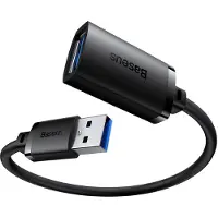 Baseus AirJoy USB 3.0 uros - naaras jatkokaapeli - 1m - Musta