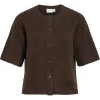 Vila Viliga 2/4 O-Neck Knit Cardigan - Noos - Brown - XXL