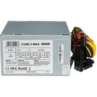 IBox Alimentation CUBE II - 500 Watt - ATX12V 2.2 - PFC - Ylikuormasuojus